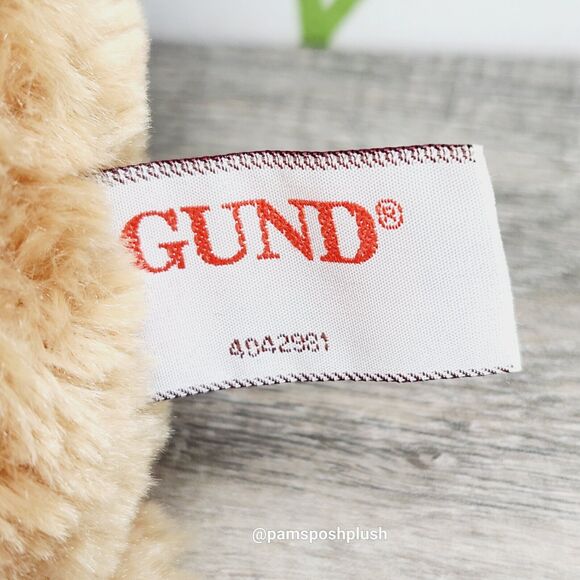 Gund Godiva Christmas Teddy Bear Plush 11" Elf Outfit Green Red 2014 Advertising - Picture 8 of 9